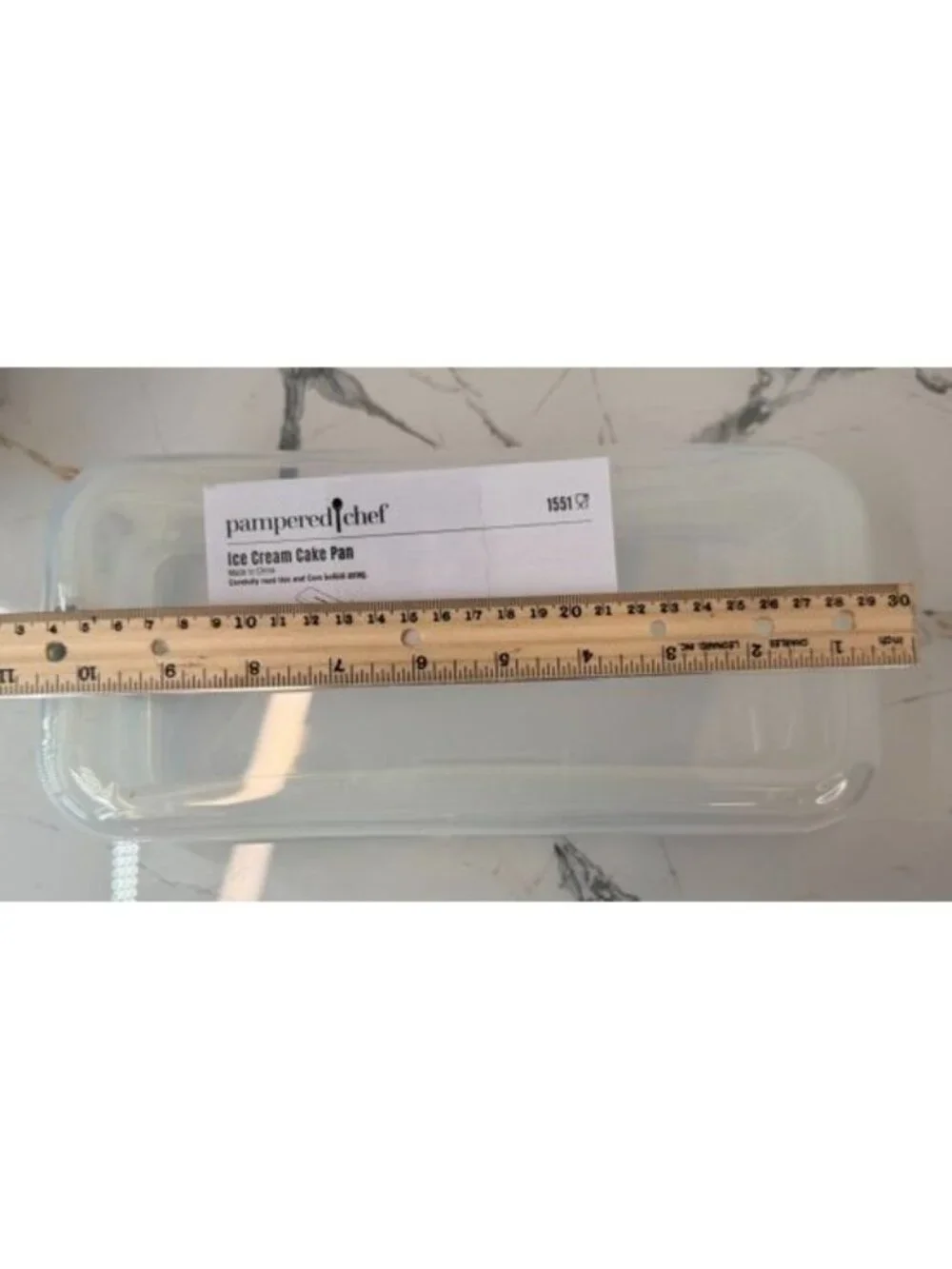 Pampered Chef Ice Cream Cake Pan #1551 Retired Discontinued Rectangular Baker